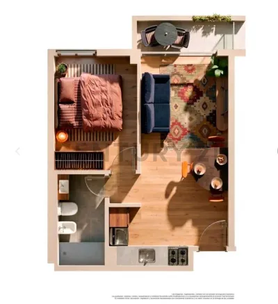 Departamento de 1 dormitorio en Venta en Tres Cruces, Montevideo