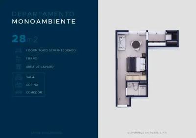 Departamento de 1 dormitorio en Venta en Surubi´i, Mariano Roque Alonso