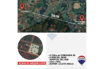 Terreno de 360m² en Venta en Ka'aguy Rory, Capitán Miranda