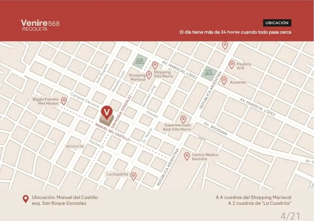 Monoambiente en VENIRE RECOLETA, 30.8m², en Venta en Recoleta, Asunción - Image 3