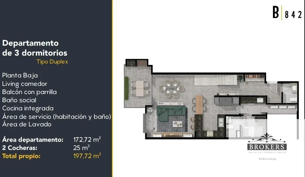 Apartamento de 3 quartos à venda em Las Mercedes, Assunção - Image 7