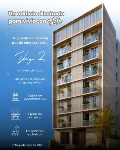 Studio in Designo 2, 26m², for Sale in Las Lomas, Asunción