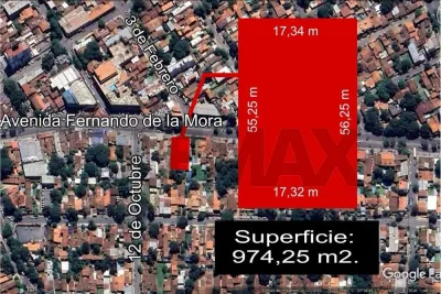 974m² Lot for Sale in Pinozá, Asunción