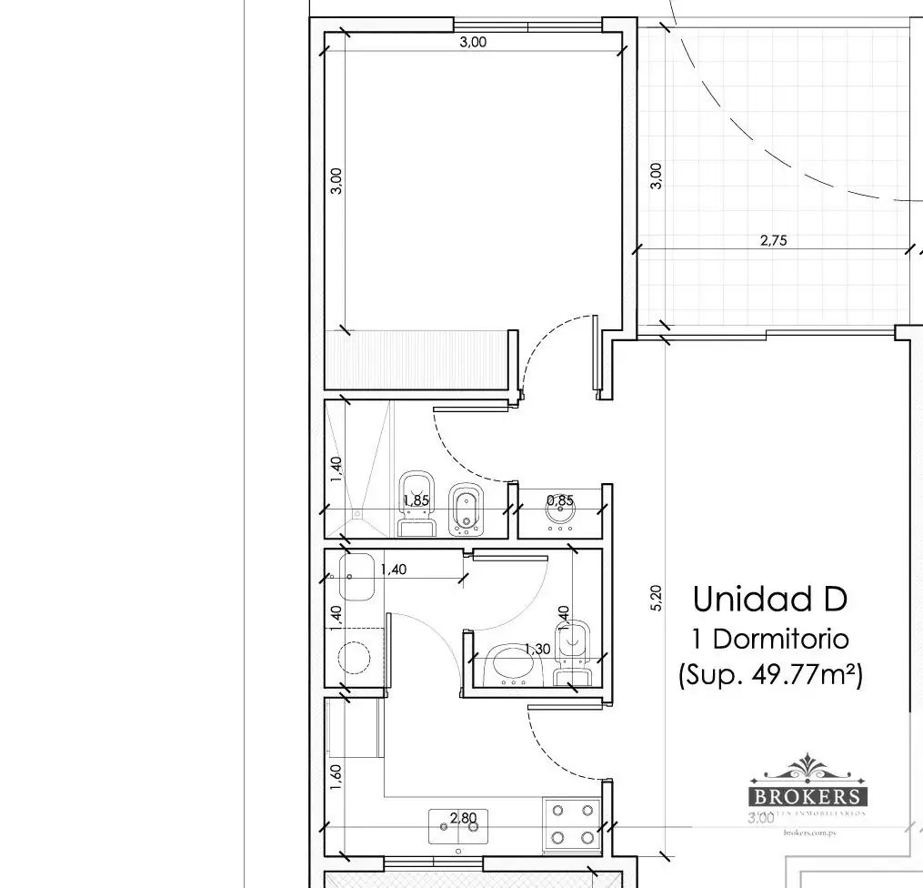 Apartamento de 1 dormitório à Venda em Recoleta, Assunção - Image 3