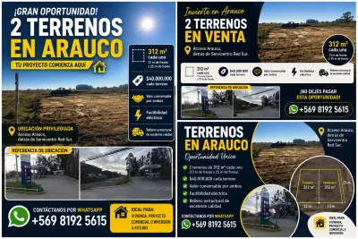 Terreno de 315m² en Venta en Arauco