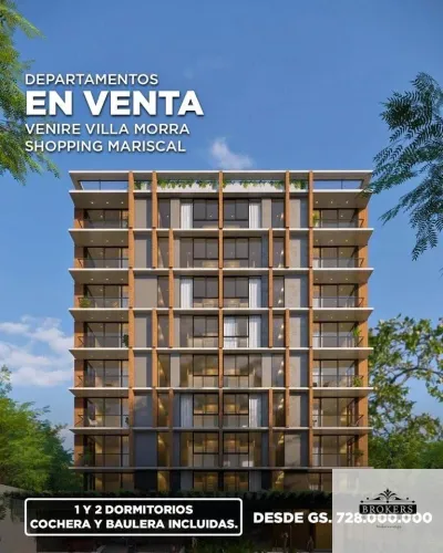 Departamento de 1 dormitorio en Venta en Villa Morra, Asunción