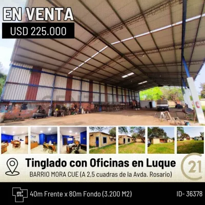 Depósito de 812.6m² à Venda em Mora Kue, Luque