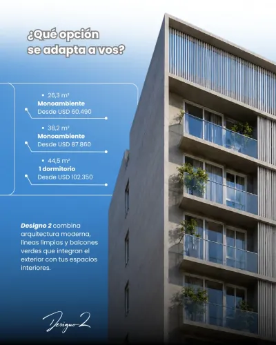 Studio in Designo 2, 26m², for Sale in Las Lomas, Asunción