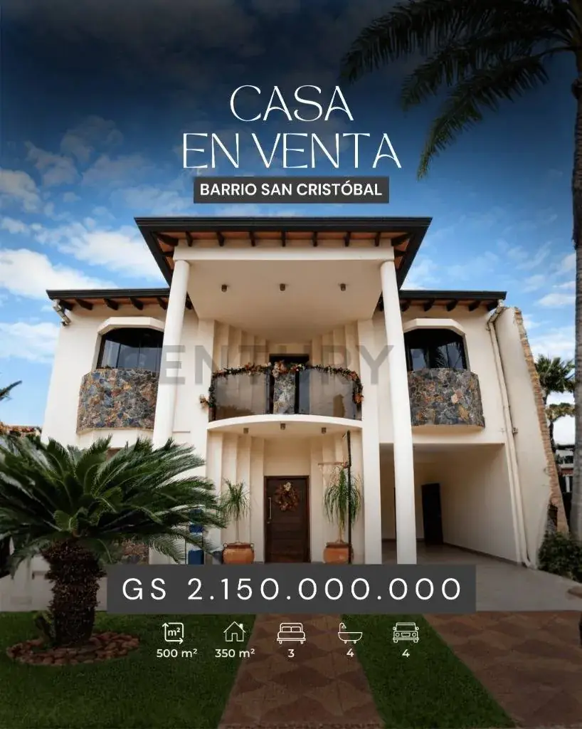 Casa de 3 quartos à venda em Villa Morra, Assunção