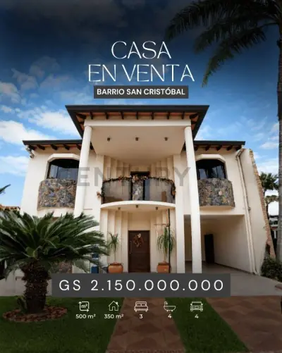 Casa de 3 dormitorios en Venta en Villa Morra, Asunción