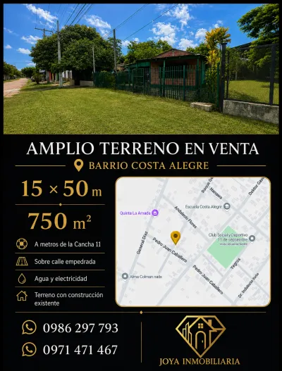750m² Land for Sale in Coronel Oviedo