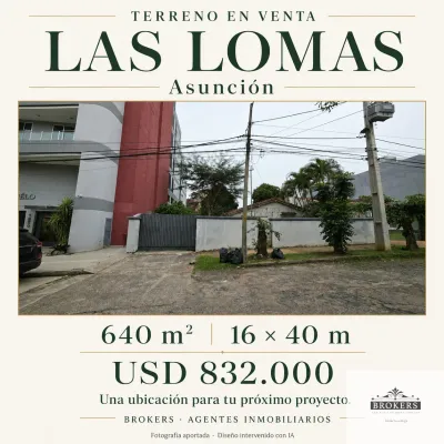 640m² Lot for Sale in Las Lomas (Carmelitas), Asunción