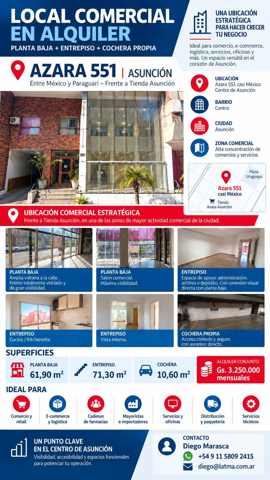 Local Comercial de 133,2m² en Alquiler en La Catedral, Asunción - Image 7