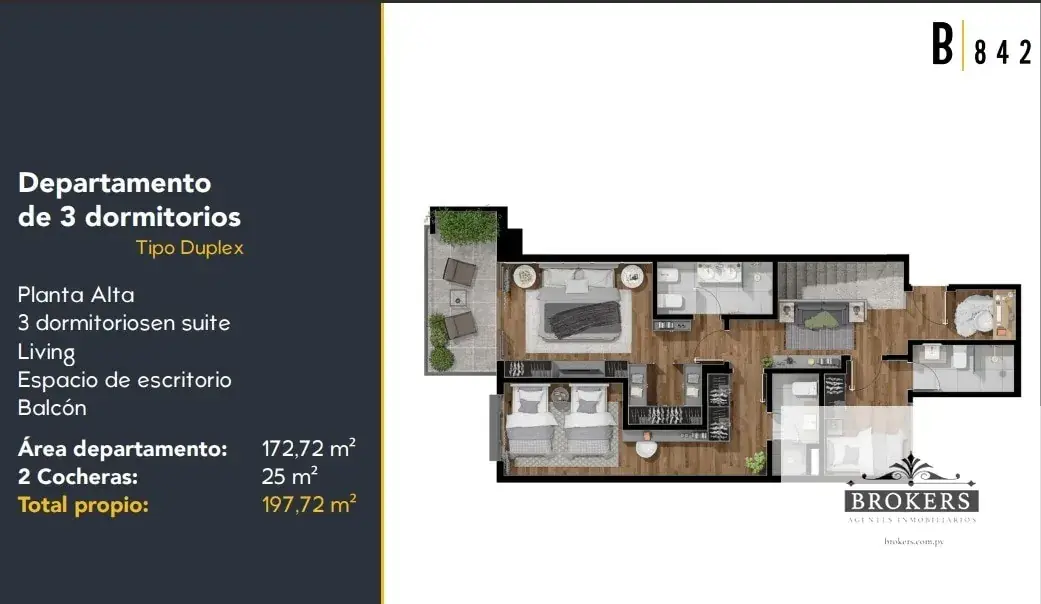 Apartamento de 3 quartos à venda em Las Mercedes, Assunção - Image 8