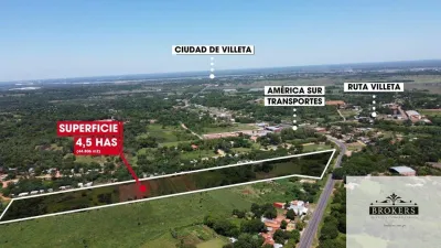 Terreno de 44,806m² en Venta en Villeta
