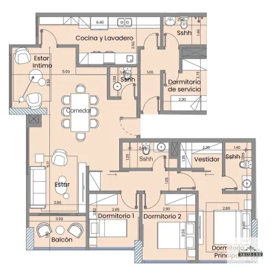 Departamento de 3 dormitorios en Venta en San Cristóbal, Asunción