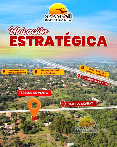 Terreno de 600m² en Venta en Minga Guazú