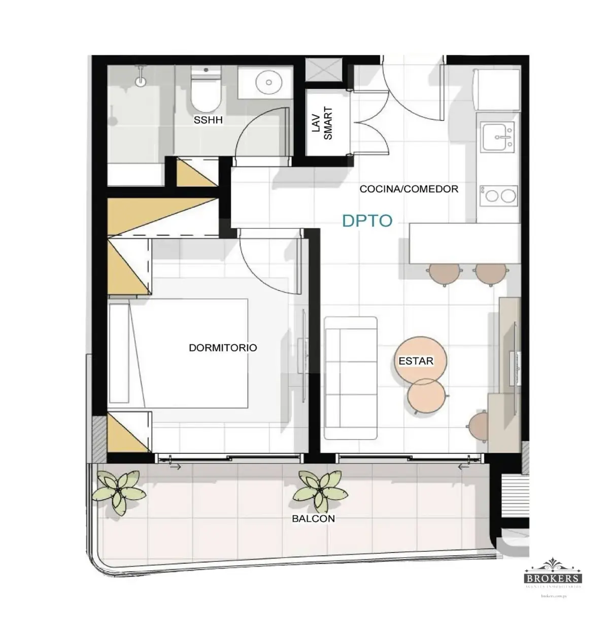Apartamento de 1 dormitório à venda em Recoleta, Assunção - Image 3