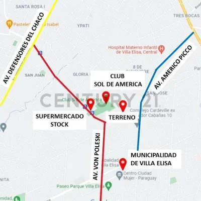 15,800m² Land for Sale in Centro, Villa Elisa