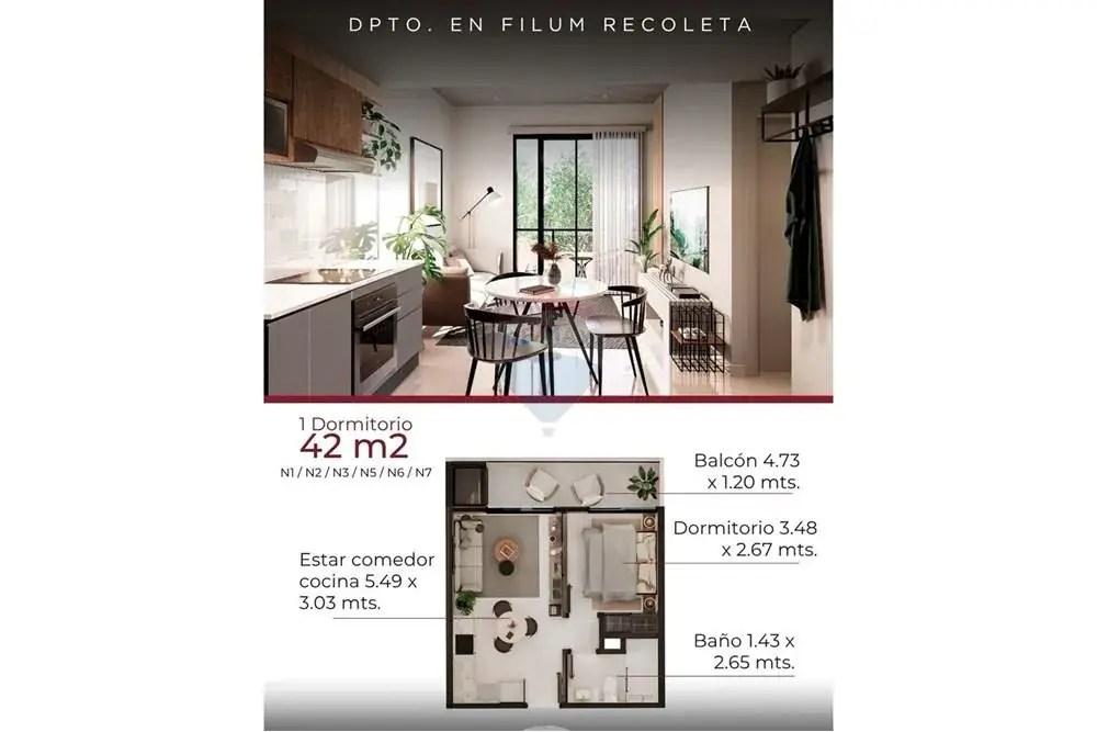 1-Bedroom Apartment for Sale in Ytay, Luque - Image 3