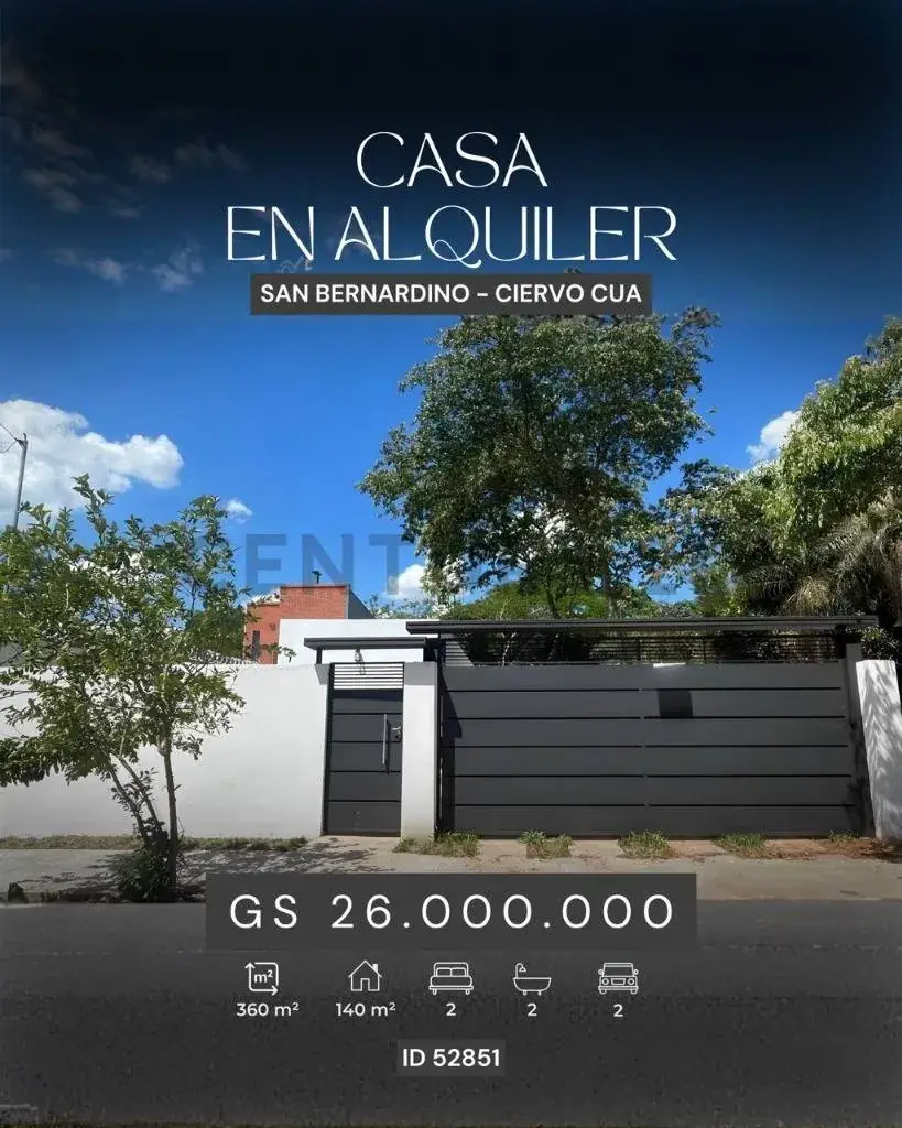 Casa de 2 quartos para Aluguel em Cristobal Colon, San Bernardino