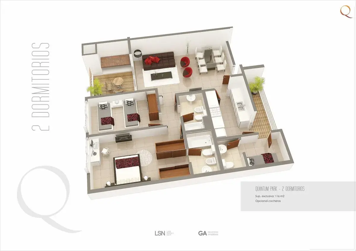 2-Bedroom Apartment for Sale in San Jorge, Asunción - Image 2