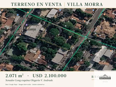 2,071m² Lot for Sale in Villa Morra, Asunción