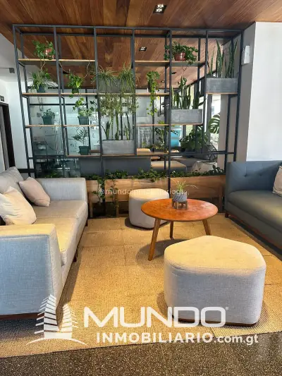 Departamento de 1 dormitorio amueblado, 50m², en Alquiler en Zona 10, Ciudad de Guatemala