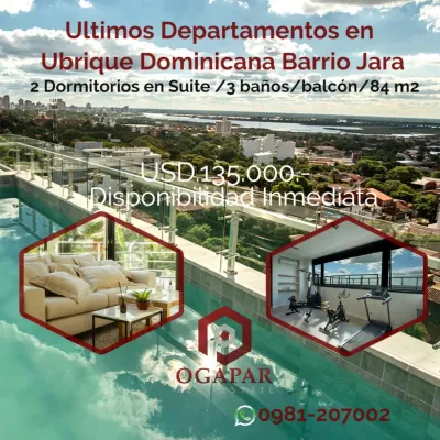 Departamento de 2 dormitorios en Venta en Mburucuyá, Asunción