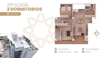 Departamento de 2 dormitorios en Venta en Mariscal López, Lambaré