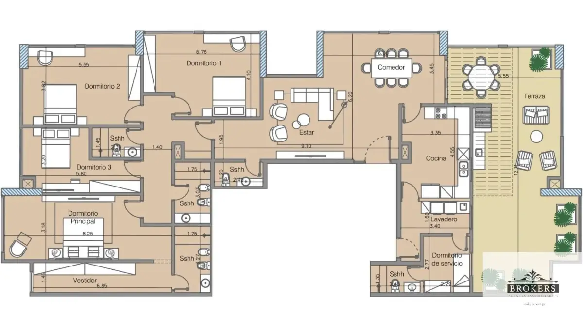 Apartamento de 4 dormitórios à venda em San Cristóbal, Assunção - Image 4