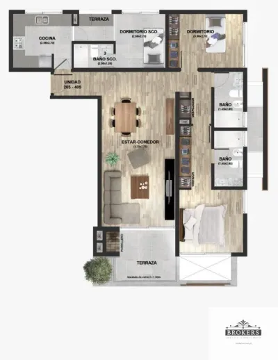 2-Bedroom Apartment for Sale in Villa Morra, Asunción