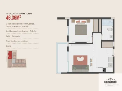 1-Bedroom Apartment for Sale in Recoleta, Asunción
