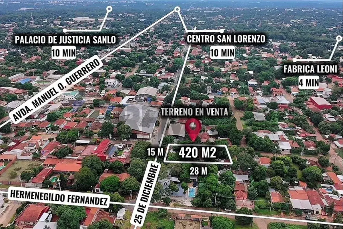 420m² Land for Sale in Villa Industrial, San Lorenzo - Image 3