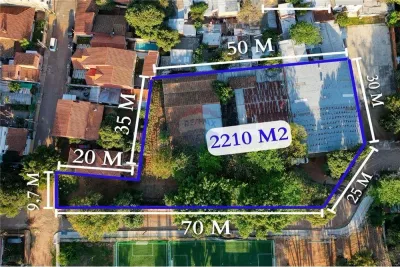 2,210m² Land for Sale in San Vicente, Asunción