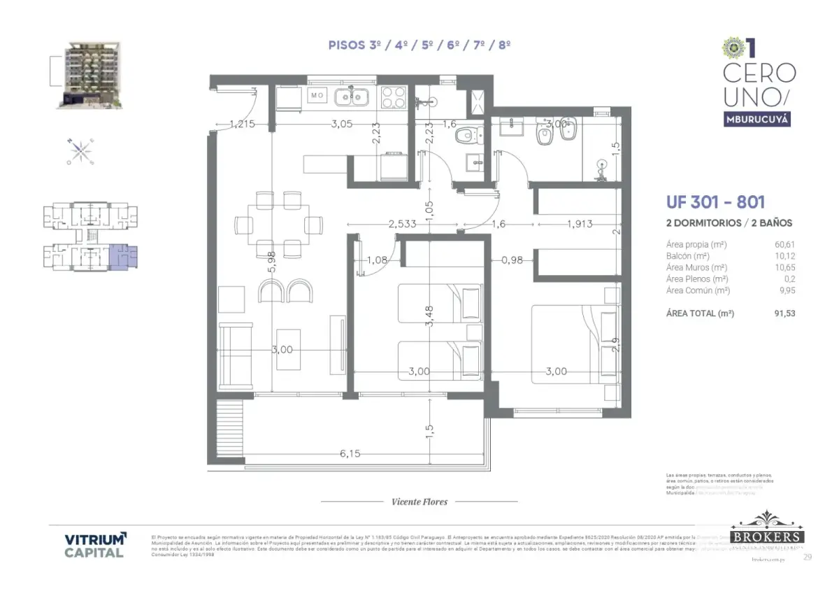 Apartamento de 2 quartos à Venda em Madame Lynch, Assunção - Image 15