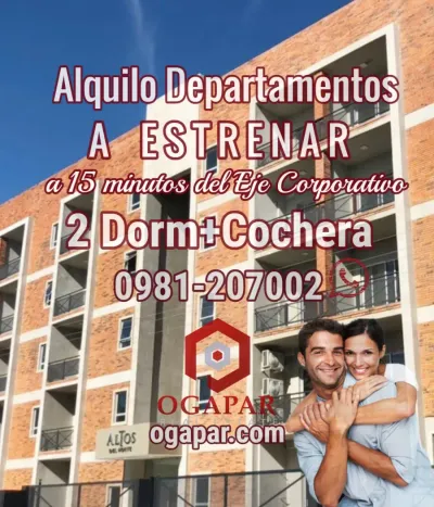 Departamento de 2 dormitorios en Alquiler en Central, Mariano Roque Alonso