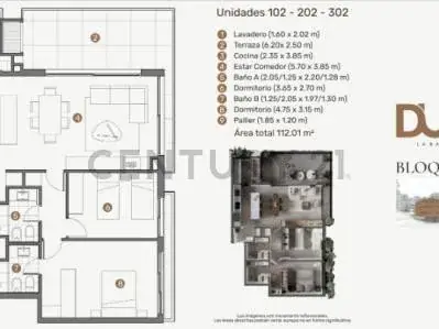 Departamento de 2 dormitorios en Venta en La Barra - Image 4