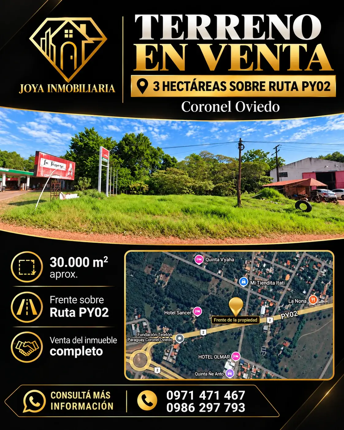Terreno de 30.000m² en Venta en Coronel Oviedo - Image 2