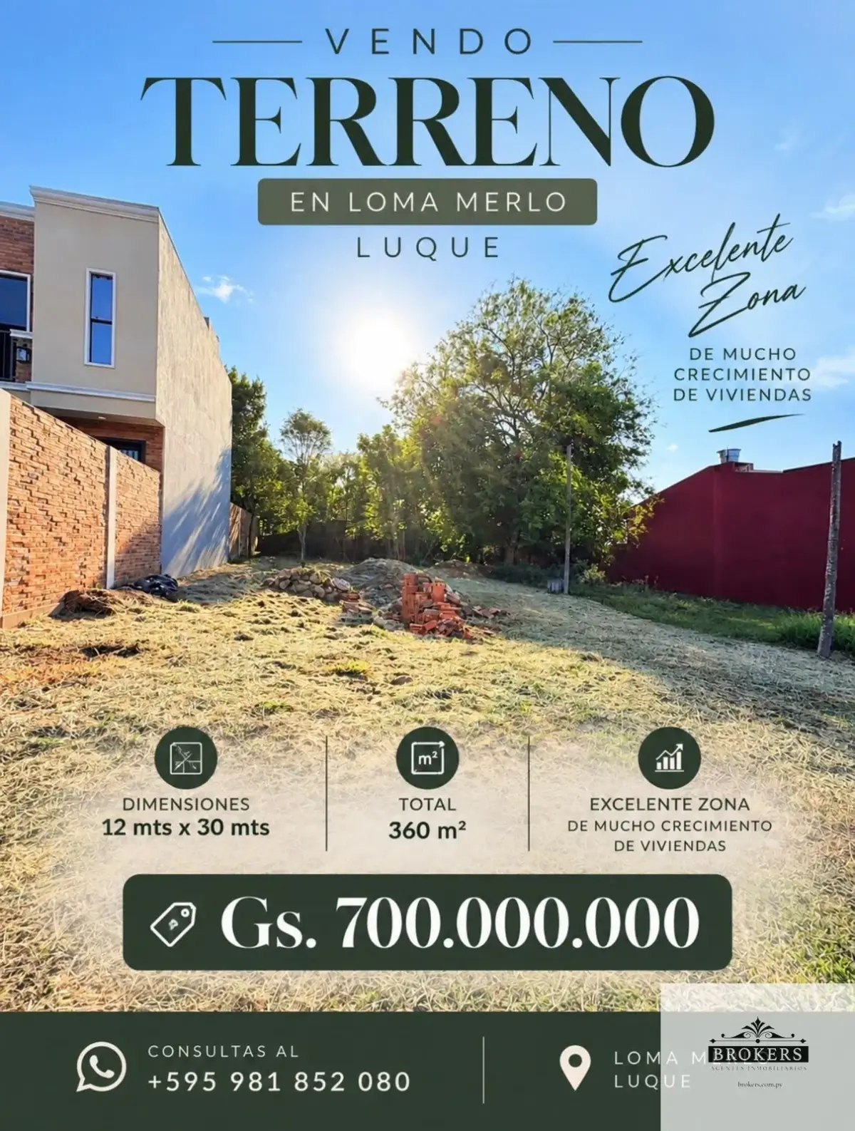 360m² Lot for Sale in Primer Barrio, Luque - Image 2
