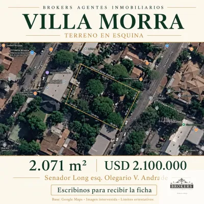2,071m² Lot for Sale in Villa Morra, Asunción