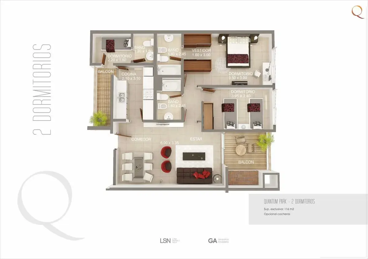 2-Bedroom Apartment for Sale in San Jorge, Asunción - Image 3
