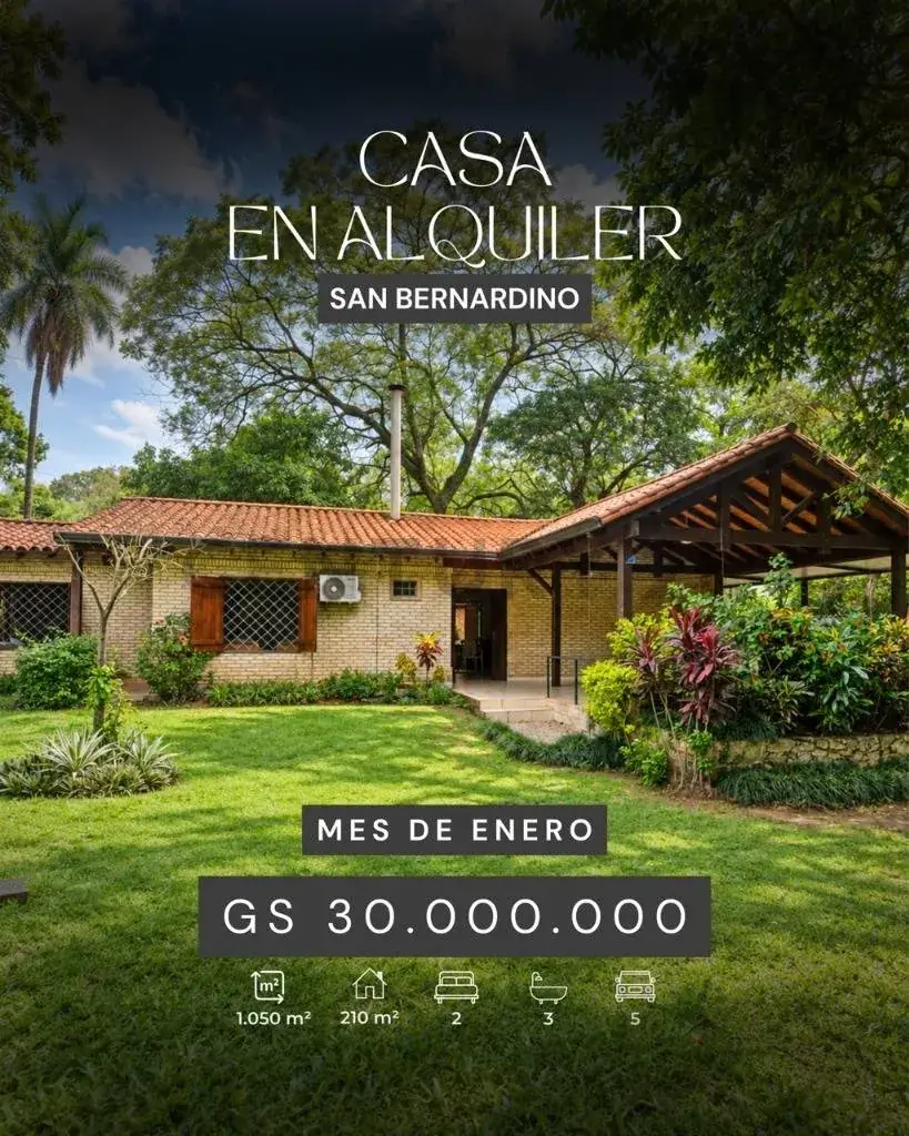 Casa de 2 dormitorios en Alquiler en Casco Histórico, San Bernardino