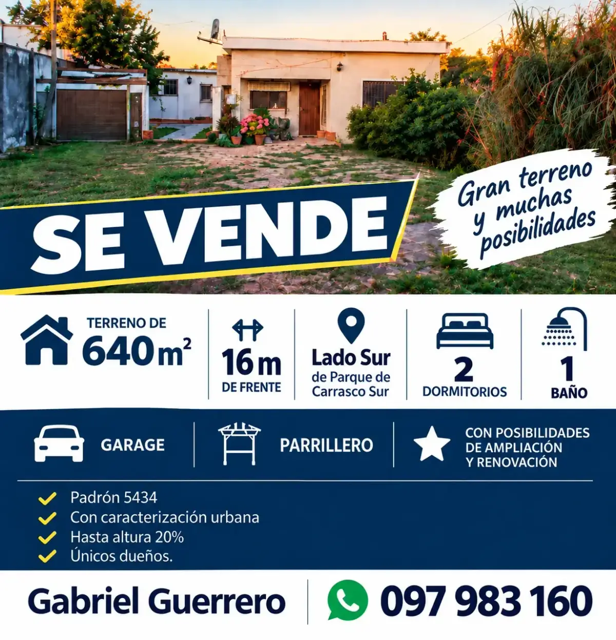 Casa de 2 quartos, 137m², à Venda no Parque de Carrasco, Cidade da Costa - Image 3